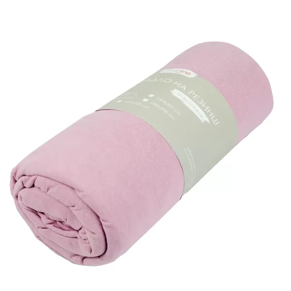 Fitted Cotton Jersey Bed Sheet Pink 180x200 cm 156109