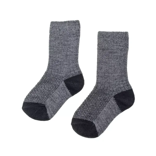 Childrens socks gray and black 18-20 (7-8 years) 180321