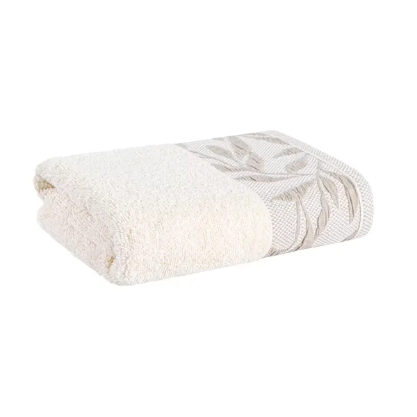 Terry towel "Flora" (cream) 50x90 cm 177660