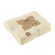 Knitted Wool Blended Throw Plaid Tonk Line Chess Ivory 130x180 cm 193240 (906) small