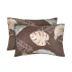 Set of 2 Cotton Pillowcases Home Line November Brown 50x70 cm 181415 small