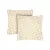Set of 2 Cotton Pillowcases Home Line Polka Dot Stars Powder Beige 70x70 cm 183251