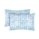 Set of 2 Cotton Pillowcases Home Line Hatched Circles Blue 50x70 187463 small