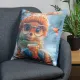 Decorative pillow Home Line Fox with a pea cup 45х45 cm 189229 (539) small