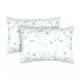 Calico pillowcases (2 pcs.) "Light green cornflowers on white" 50x70 cm 168657 small