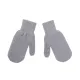 Gray semi-wool childrens gloves (7-8 years old) 180286 small