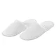 Closed velor slippers Home Line "Cell" 5mm 29cm (white) 168580 small