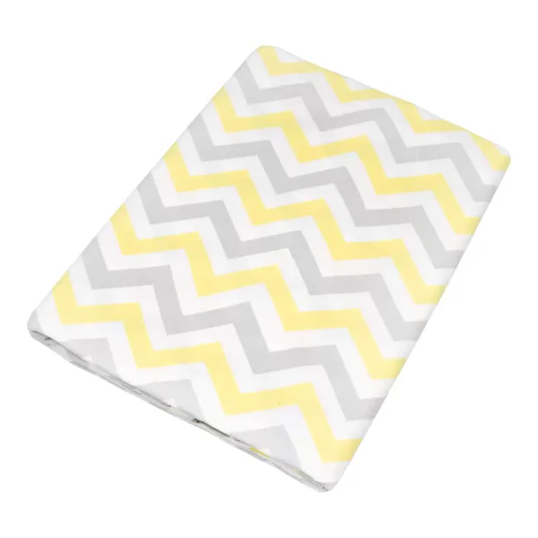 Home Line calico quilt &quot;Zig zag gray-yellow&quot; 145x215 cm 165234