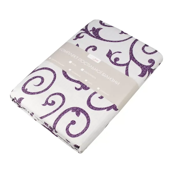 One-and-a-half bed linen set Home Line "Monogram" (lilac) 162237