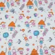Printed Cotton Poplin Girls and boys Orange width 150cm (105g/m2) 154977 small