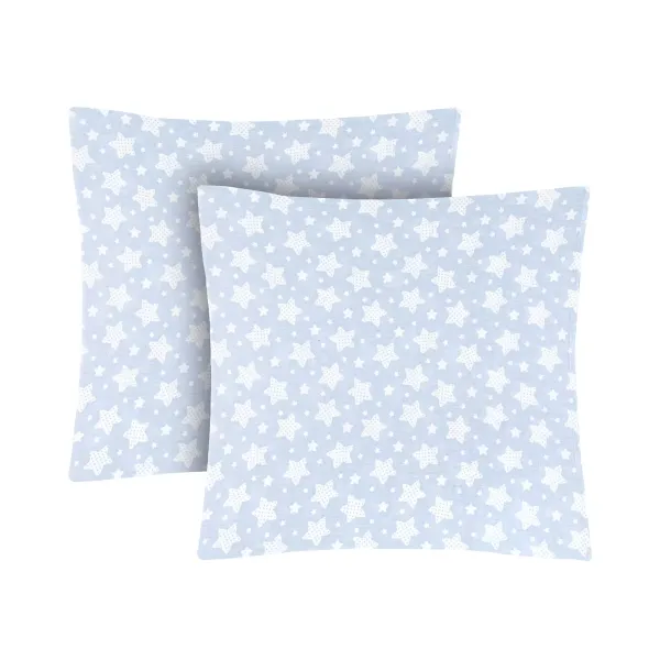 Calico pillowcases (2 pcs.) "Zori in peas" (light blue) 70x70 cm 183255