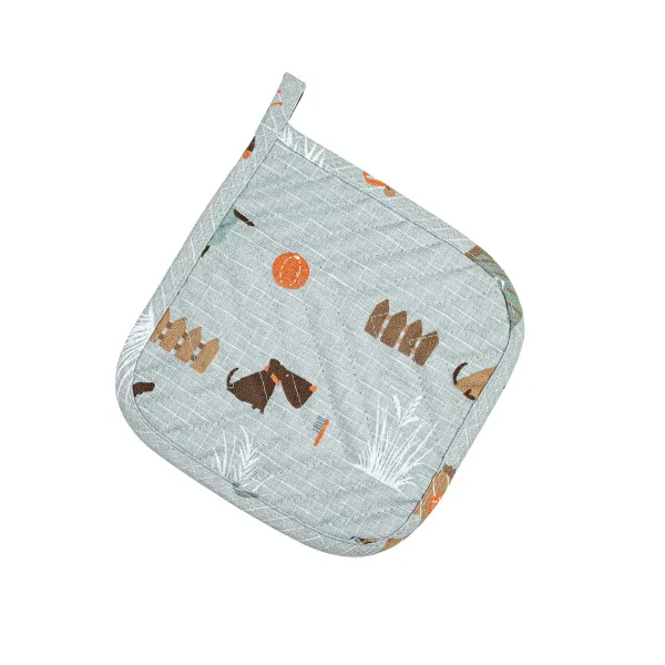Cotton Canvas Pot Holder Home Line  Haw-haw Grey 20x20cm 178504