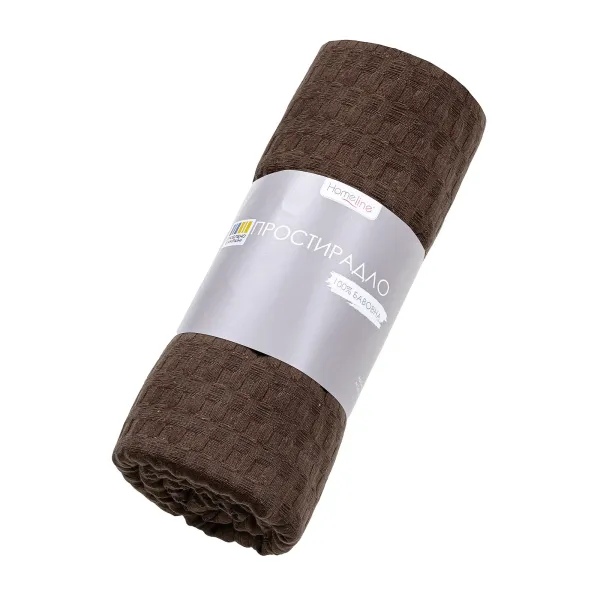 Flat Waffle Bed Sheet Home Line Brown 160x200 cm 190674