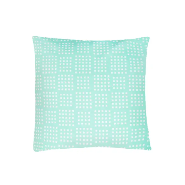 Cotton Pillowcase Home Line Turquoise Checkered 70x70cm 165372