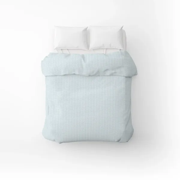 Cotton Duvet Сover Home Line Parquet Light Blue 145x215 cm 183221