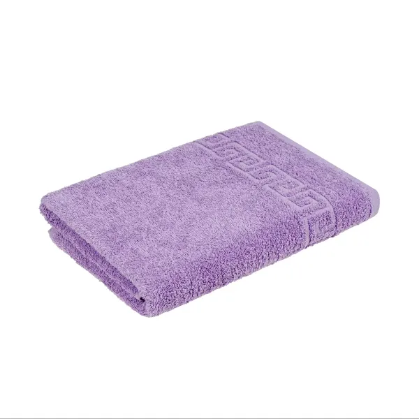 Terry towel with border 70x140 cm (lilac) 172382