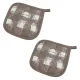 Set of Home Line tacks 2 pcs. &quot;Cappuccino + cell&quot; 20x20 cm 163504 small