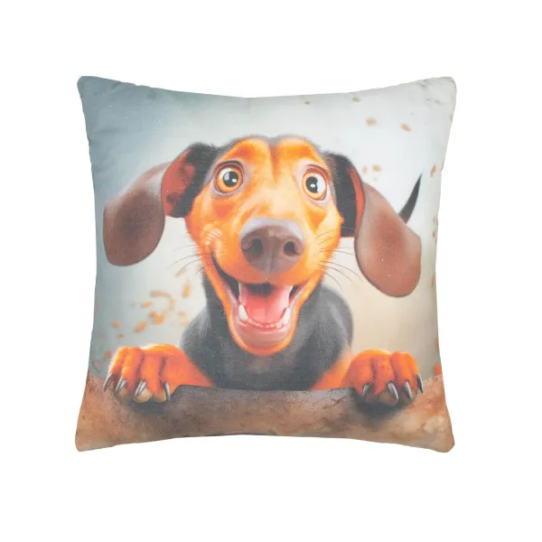 Decorative pillow Home Line Dachshund dog 45х45 cm 189236