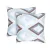 Set of 2 Cotton Pillowcases Home Line Kaleidoscope Gray Blue 70x70 191513