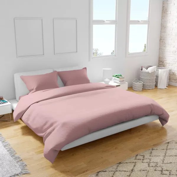 Family Satin Bedding Set Pink 182754