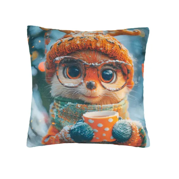 Decorative pillow Home Line Fox with a pea cup 45х45 cm 189229