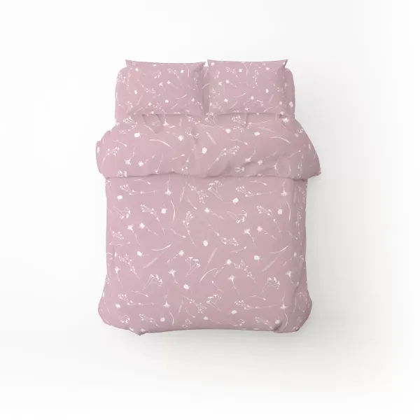 One and a half bedding set Home Line "Cornflower" (lilac-gray) 173834