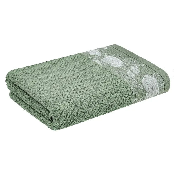 Cotton Terry Towel Home Line Adele 70x130 cm Green 187628