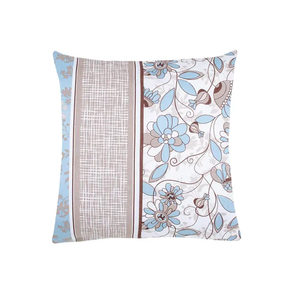 Calico pillowcases "Cozy" (blue-beige) 70x70cm 173848