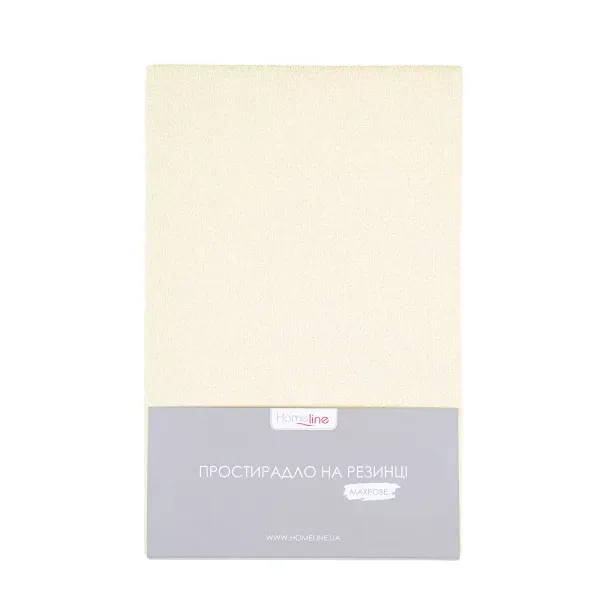 Home Line terry sheet with rubber band 90x200 cm (ivory) 174313