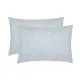 Set of 2 Cotton Pillowcases Home Line Different stars Grey Blue 50x70 cm 175321 small