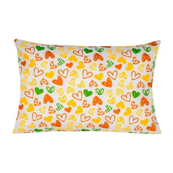 Cotton Children's Pillowcase Home Line Hearts Yellow 40x60cm 163523