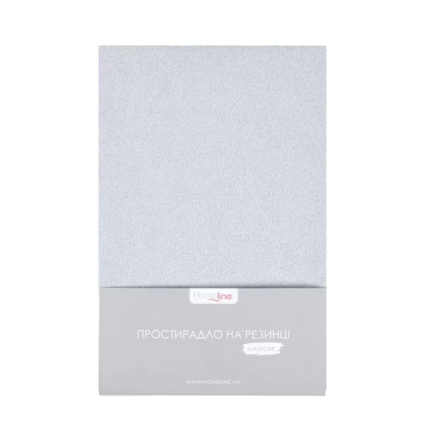 Fitted Terry Bed Sheet 180x200 cm Grey 174331