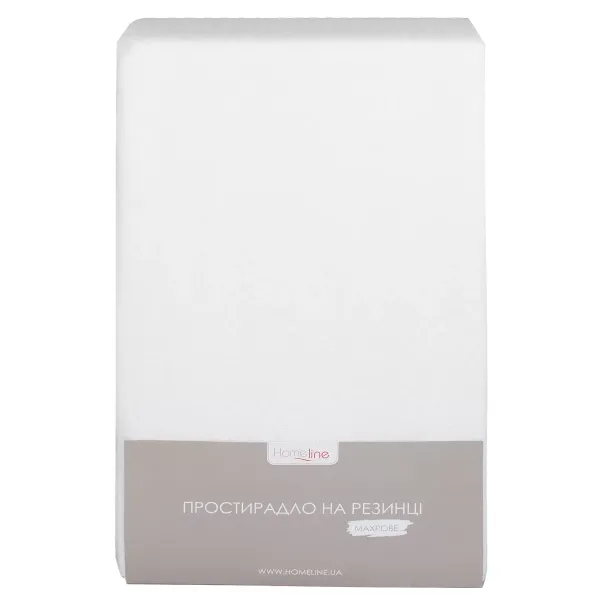Fitted Terry Bed Sheet White 90x200x20cm 155180