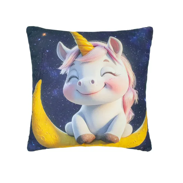 Decorative pillow Home Line Unicorn on the moon 45х45 cm 189225