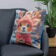 Decorative pillow Home Line Deer with a Gift 45х45 cm 189227 (584) small