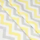 Zig-zag printed cotton fabric gray-yellow 150cm (120g/m2) 155830 small