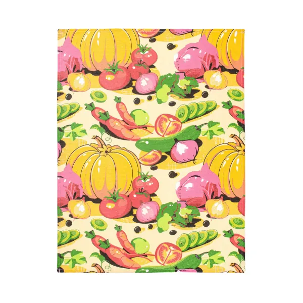 Waffle kitchen towel Home Line "Vegetables" 47x60 cm 102977