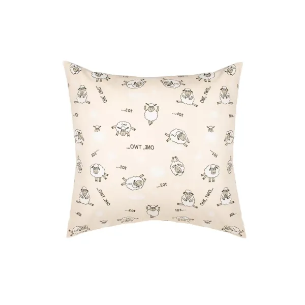 Calico children's pillowcase "Lambs" (beige) 60x60cm 169094