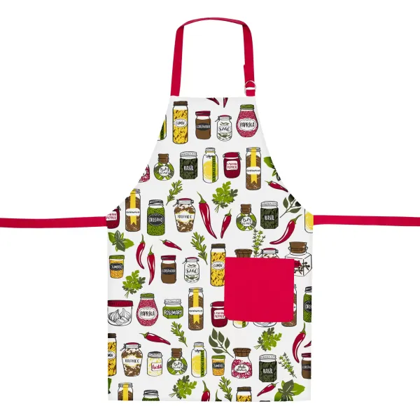 Apron with an adjustable ties  Home Line   Spices  Red  162154