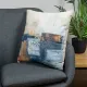 Decorative pillow Home Line Abstraction beige 45х45 cm 189204 (597) small