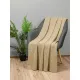 Knitted Wool Blended Throw Plaid Tonk Line Braids Beige 140x180 cm 192982 small