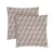 Calico pillowcases (2 pcs.) "Flowering herbs" (gray-lilac) 70x70 cm 183291