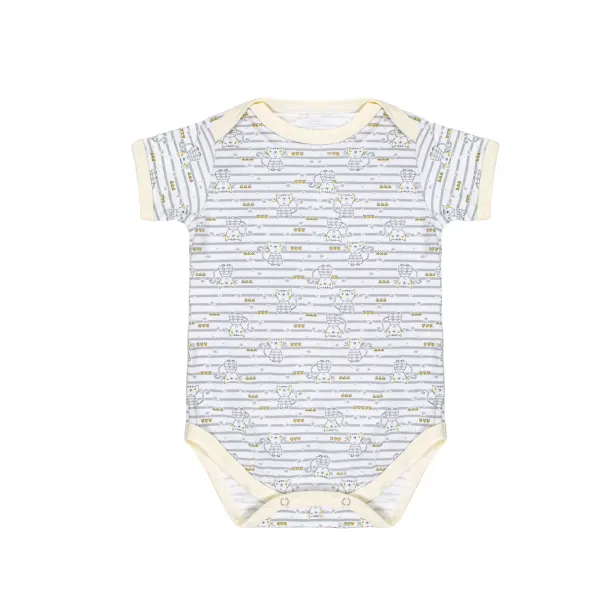 Children's bodysuit with short sleeves, year 92 "Cats" 162329