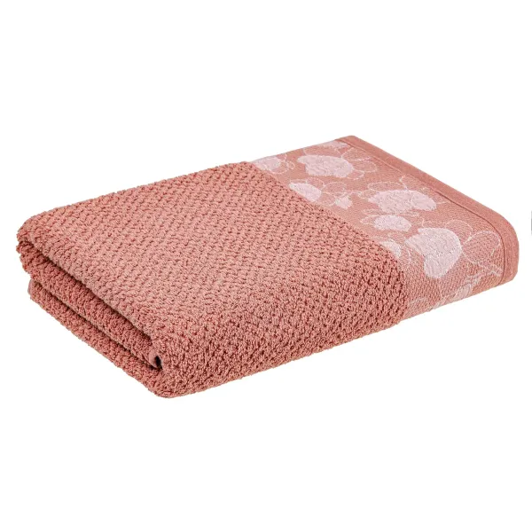Cotton Terry Towel Home Line Adele 70x130 cm Terracotta 187627
