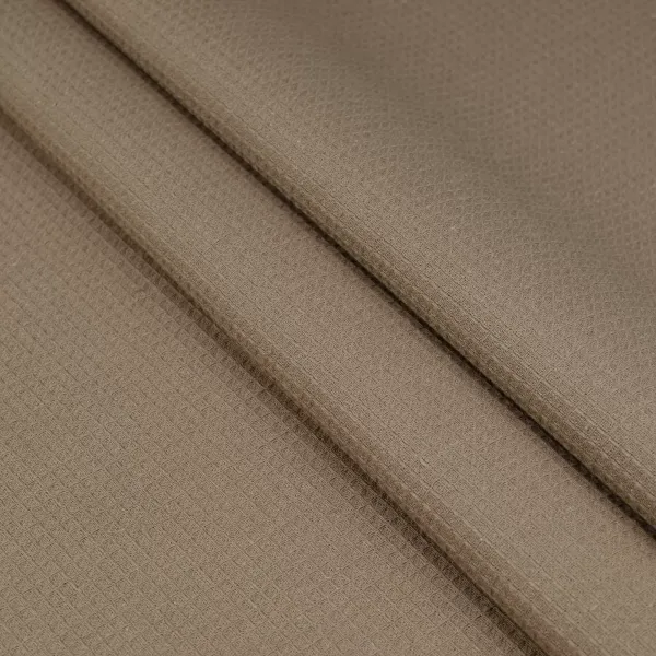Cotton Waffle Pique Solid Dyed Chocolate width 150cm (220g/m2) 165866