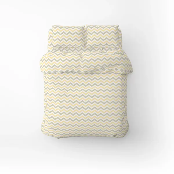 Bedding Set Home Line Zig Zag Peach Pink Beige 179196