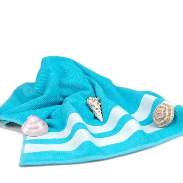 Velor beach towel Home Line (turquoise), 70x150 cm 105630