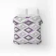 Home Line calico duvet cover &quot;Kaleidoscope&quot; (gray-purple/dark gray) 145x215cm 174449 small