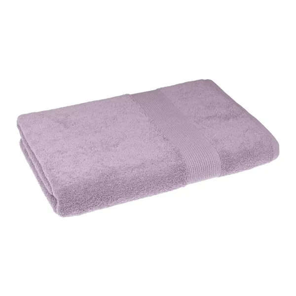 Terry towel with border (lilac) 70x140 cm 165686