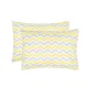 Calico pillowcases (2 pcs.) "Zig zag" (gray-yellow) 50x70 cm 173846 small